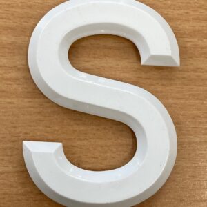 Number Plate Letter S