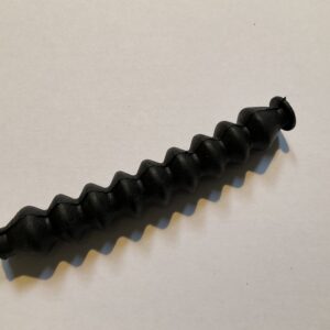 Rubber concertina boot for lotus cables