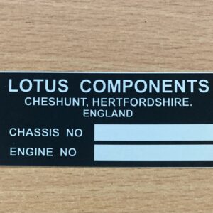 Commission Chassis Plate - Lotus Components