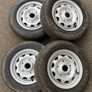 Steel Wheel Set of 4 Elan Knock On - Original With Tyres